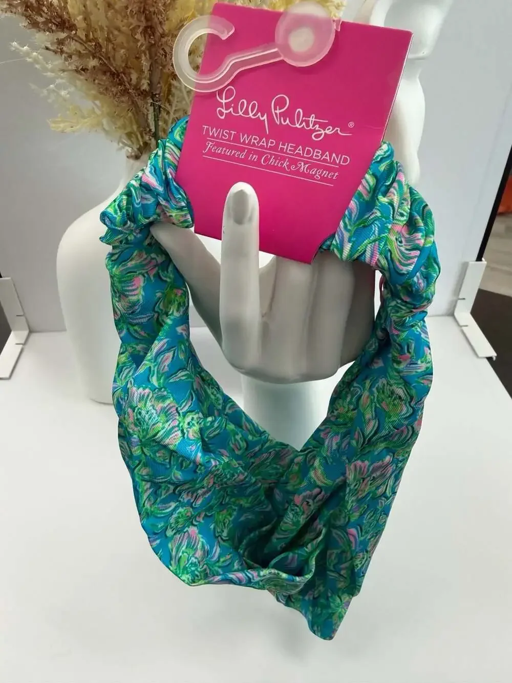 Lilly Pulitzer Twist Wrap Headband in Chick Magnet Print